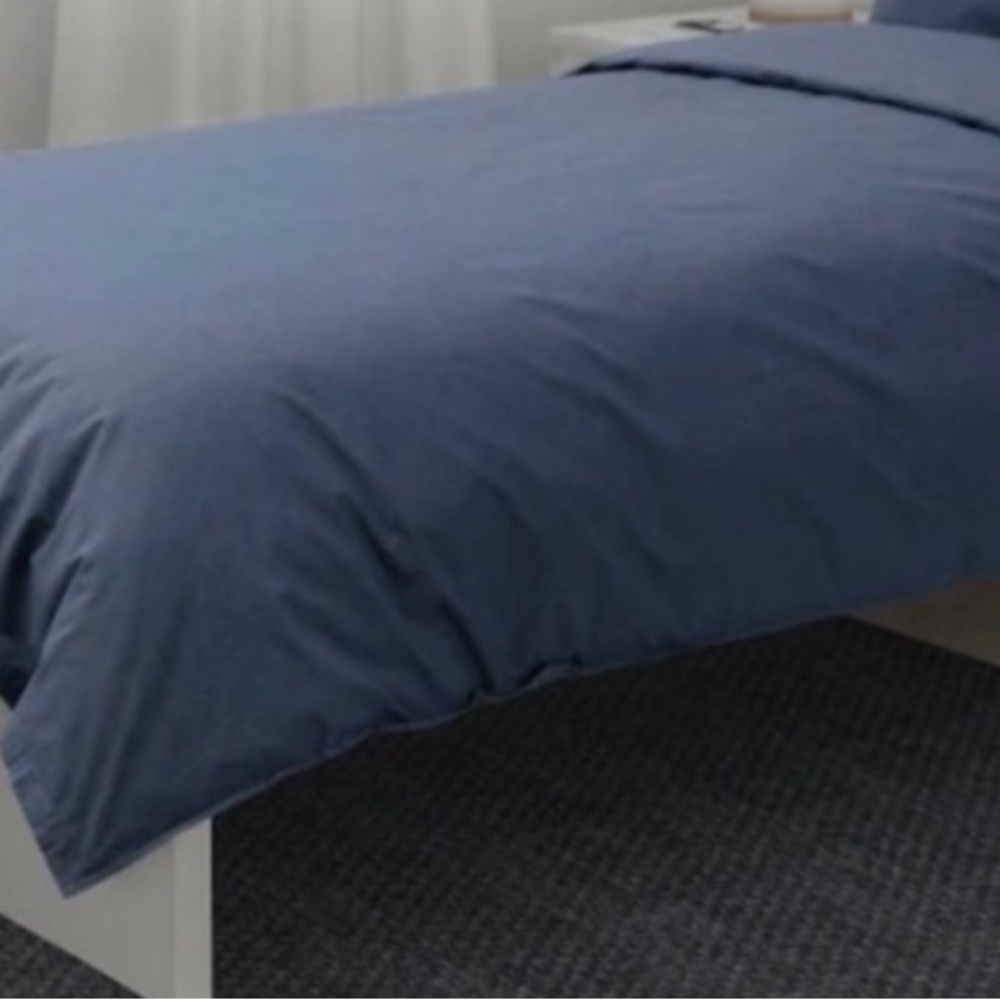 Pottery barn kids navy blue twin duvet‎